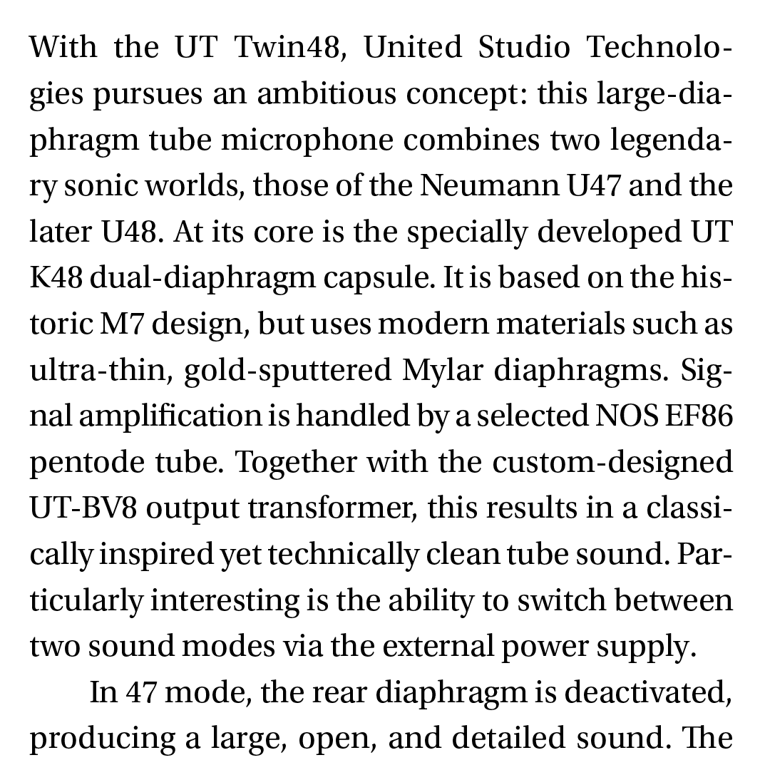 RAD_Dist's tweet image. The UT Twin48 just got a glowing review in the latest issue of Beat! 

Subscribe to @BeatMagazin! 

#audioproduction #musicproduction #recordingstudio #microphone