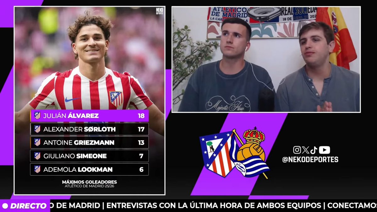 NEKODeportes's tweet photo. 📍💜 El primer desplazamiento de muchos

Este finde estuvimos en Sevilla cubriendo la final de la Copa del Rey: más de seis horas de directo, conexiones y contenido en redes. 

📩 Si alguna marca o persona quiere sumarse al proyecto y crecer con nosotros, que no dude escribirnos. https://t.co/a3l82tA0HS