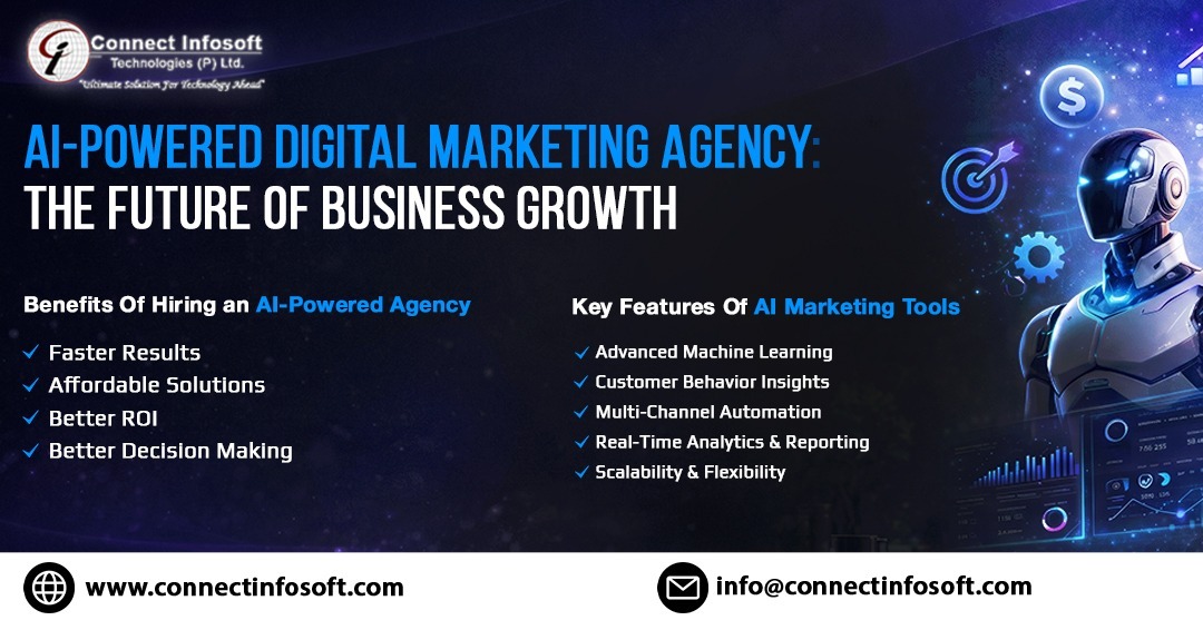 connectinfo_12's tweet image. AI-Powered Digital Marketing Agency: The Future of Business Growth

AI is transforming how businesses grow - faster, smarter, and more efficiently.

Read More: connectinfosoft.com/blog/ai-powere…

#AIMarketing #DigitalGrowth #BusinessGrowth #MarketingStrategy #AIInnovation #USA #India