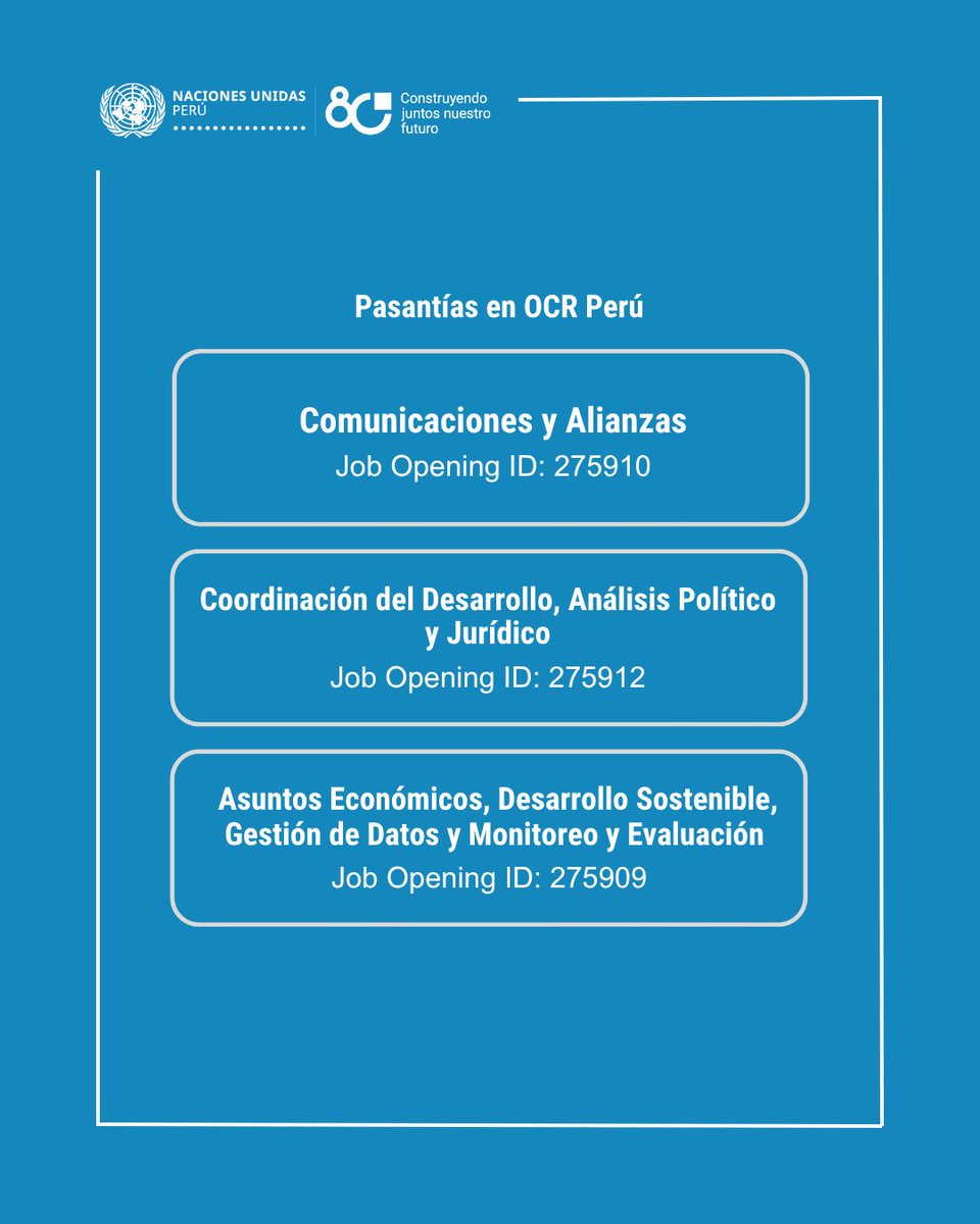 Naciones Unidas Perú tweet media