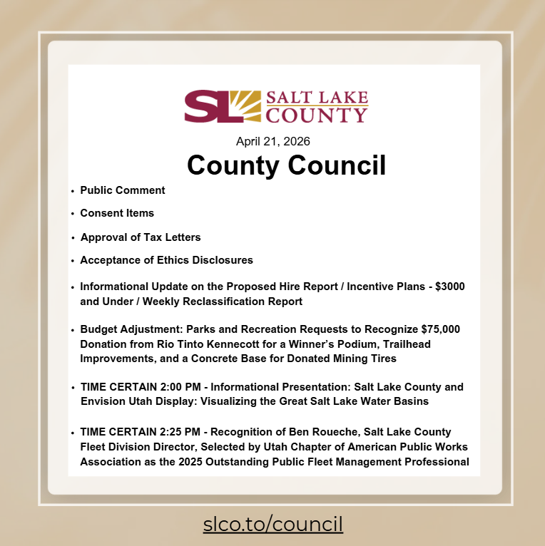 Salt Lake County Council tweet media