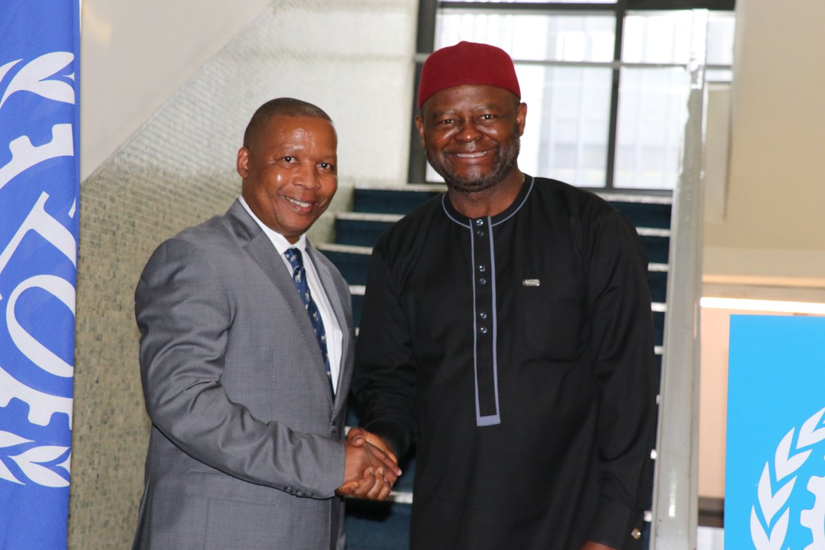 UNEthiopia's tweet image. The @UNEthiopia Head @Ozonnia met with @AddisILO Country Director Khumbula Ndaba and his leadership team to discuss scaling up #UN programmes, including @ilo initiatives, to achieve greater impact and transformational development outcomes in #Ethiopia 🇪🇹.