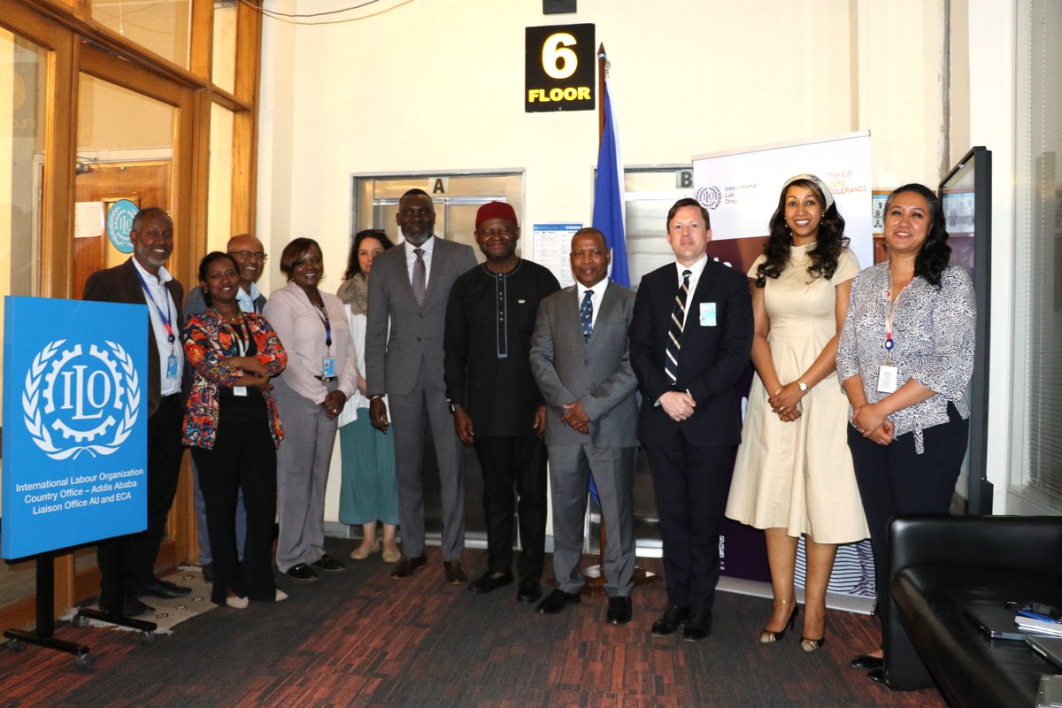 UNEthiopia's tweet image. The @UNEthiopia Head @Ozonnia met with @AddisILO Country Director Khumbula Ndaba and his leadership team to discuss scaling up #UN programmes, including @ilo initiatives, to achieve greater impact and transformational development outcomes in #Ethiopia 🇪🇹.