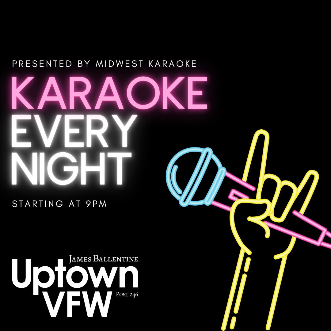 UptownVFW's tweet photo. TONIGHT!

610PM: Twins @ Mets
630PM: FIERCE Presents Blunts N' Baddies - a 4/20 drag celebration
 > Info: https://t.co/foSv9KBCEa
9PM: Karaoke
10PM: The Deep End

4-8PM Tuesday Special
$4 Mystery Beer

3-6PM Happy Hour
$2 off all Rails, Taps, and Domestics
$3.25 Coors Light Taps https://t.co/QSiIwC7AP9