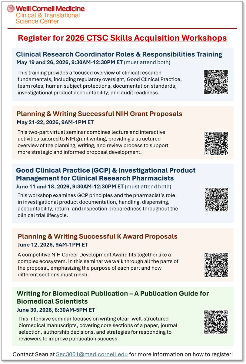 Weill Cornell CTSC tweet media