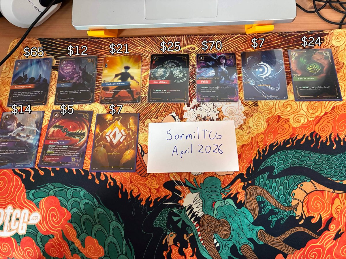 sormiltcg's tweet photo. Looking to Sell One Piece, Riftbound and Pokemon Cards!

- Open to Offers
- Priority given to those buying multiple cards
- $1 PWE or $5 G&amp;S BMWT for purchases under $30
-Free shipping with tracking and insurance for purchases $30 and above

Retweets Appreciated! https://t.co/U5MUcQ2iT3