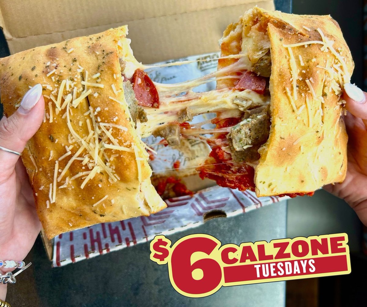 Where you at?   It's $6 Calzone Tuesday!!   We need you here ASAP.