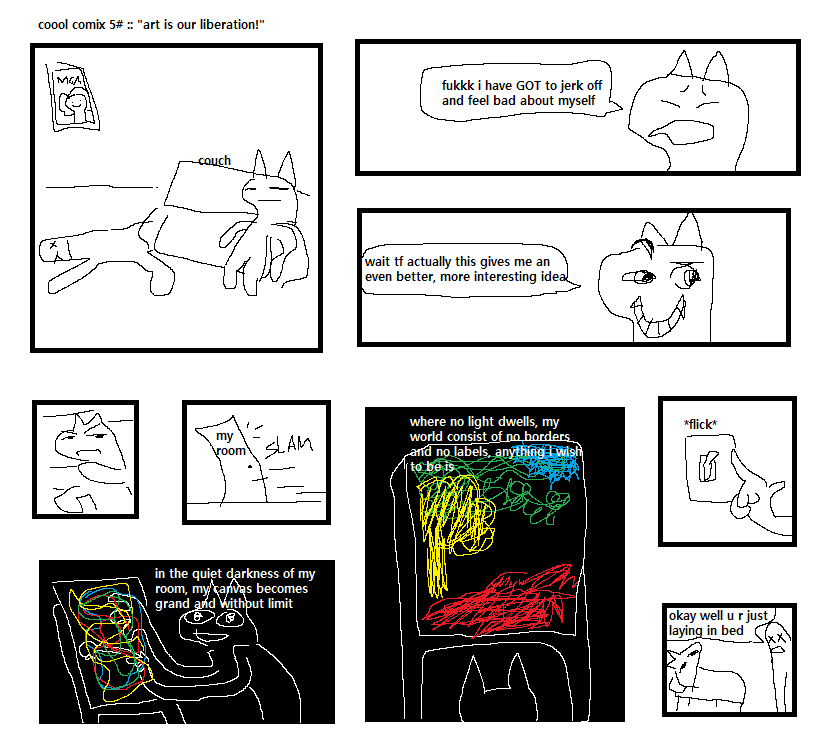 okay wel;l u r not drawing anything little fag #comix