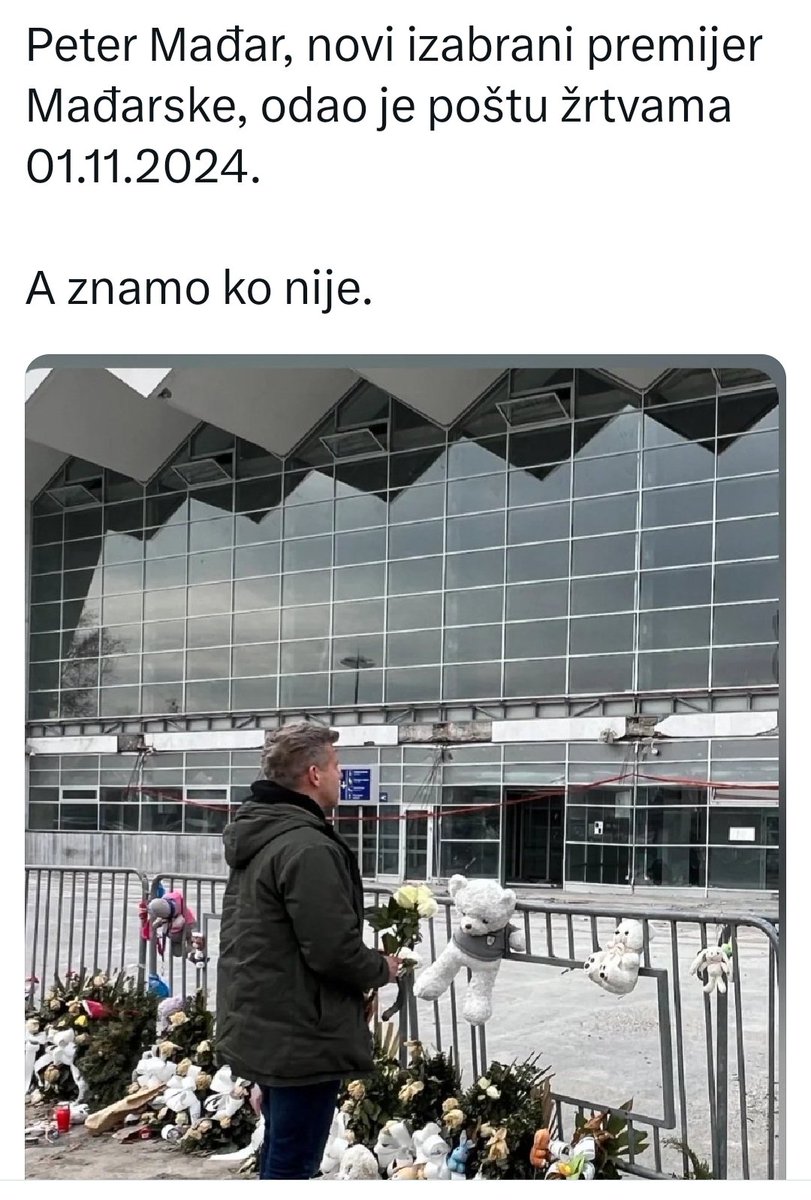 Srećom gospodin <a href="/magyarpeterMP/">Magyar Péter (Ne féljetek)</a> zna ko je Vučić, zna da je on zajedno sa Orbanom organizovao lažni napad sa eksplozivom na granici za potrebe izbora, dolazio se pokloniti žrtvama nadstrešnice i rekao da će istražiti sve poslove između Orbana i Vučića.
x.com/i/status/20465…