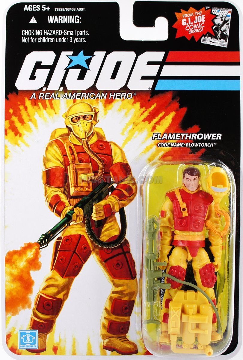 hasbr0mniverse's tweet image. Toy Of The Day! 
G.I. Joe A Real American Hero! 2009
Code Name: Blowtorch - Primary Specialty: Flamethrower - Motto: “He can't sleep unless he's near a smoke detector. Cigarette smoke drives him bananas. (1/2) #GIJoe