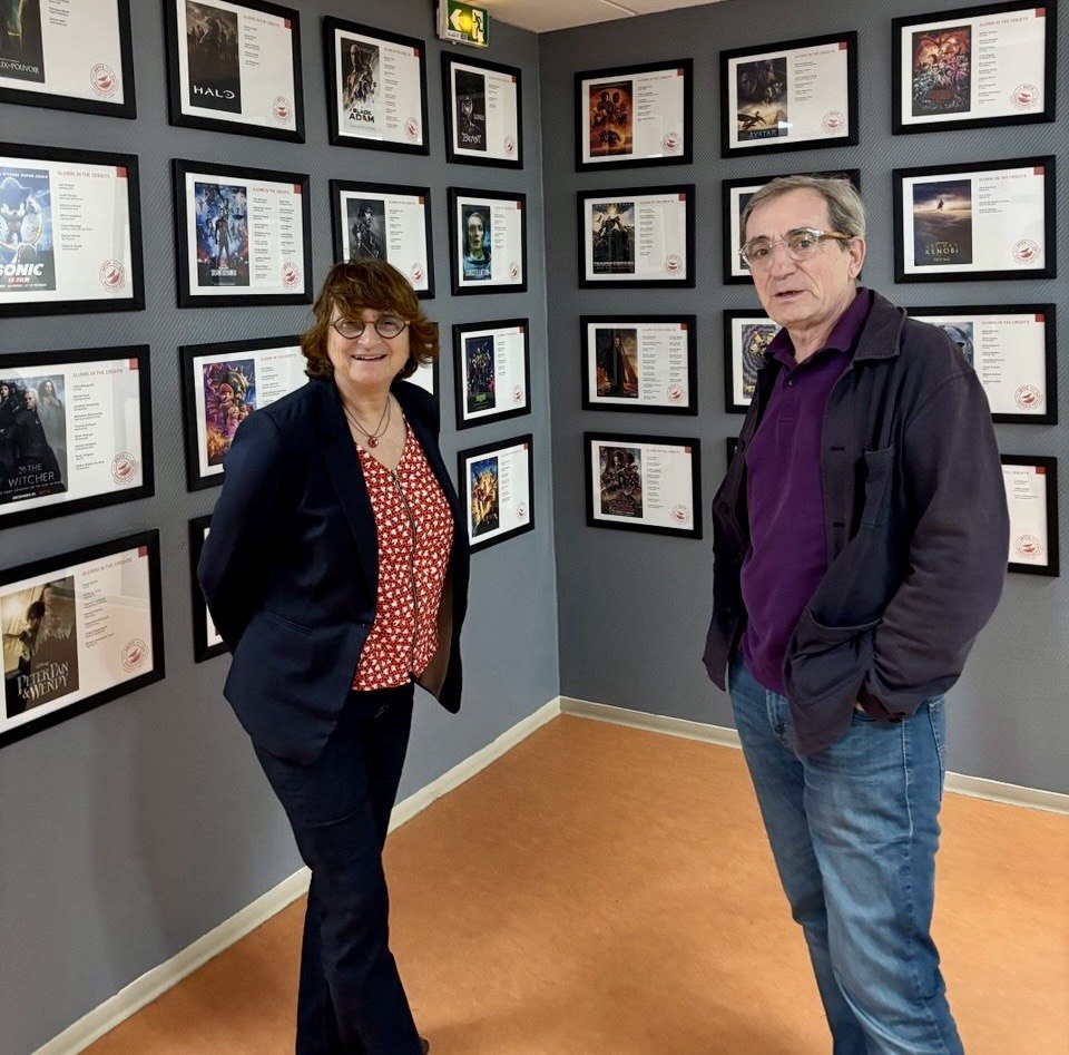 F_DombreCoste's tweet image. Visite du campus ArtFX à #Montpellier avec Luc Pourrinet, directeur du développement

Une école d’excellence au cœur d’un écosystème local des ICC dynamiques, sur lesquelles elle s’appuie pleinement.

👉 Des talents déjà primés, formés aux métiers de l’animation, du jeu vidéo et