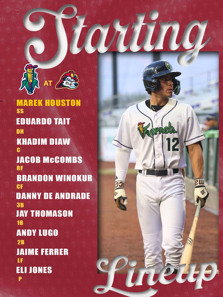 CRKernels's tweet image. Lineup is in! 🔥🌽 

📻: milb.com/cedar-rapids/f…
📺: ballysports.com/zones/milb/gam…

#roadtrip #crkernels #startinglineup