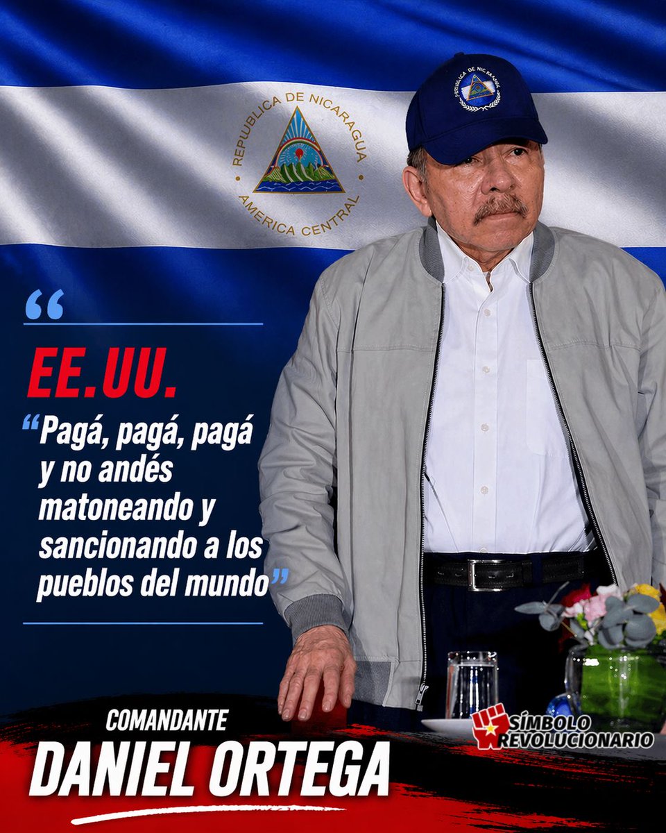 El copresidente, Daniel Ortega, exigió a Donald Trump que Estados Unidos pague la deuda histórica impuesta por la Corte Internacional de Justicia, luego que Washington financiará una guerra en el país latinoamericano que dejó miles de víctimas #ManaguaSandinista #VivaSandino