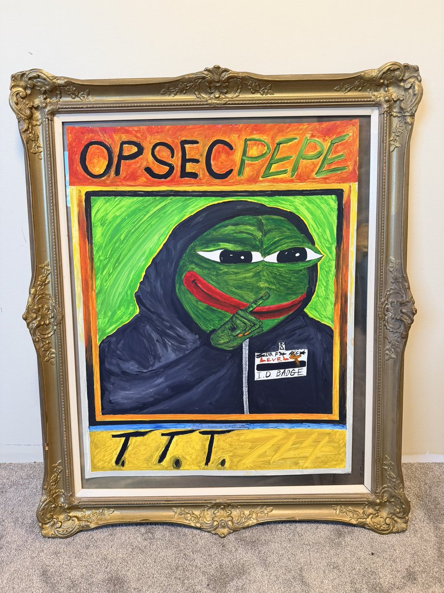 LFGCRYPTOART's tweet photo. @PepenardoStudio They are scared of massive crazed fans storming the place so thier keeping it on the DL 
Or some shit lol https://t.co/QQ2c3H9vcd