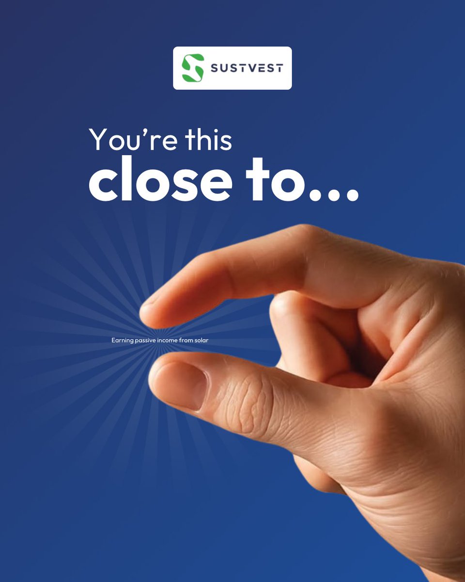 SustVest's tweet image. Invest in real value ✅ 
.
.
.
#global #renewables #energy #sustvest #solarenergy #sustainability #india

[Asset Backed Investing, Solar Power, Renewable Energy, Sustainability, India]