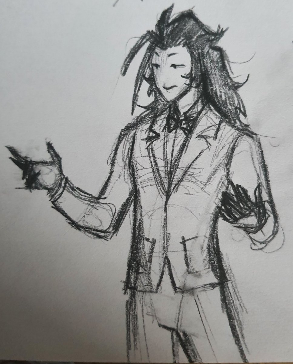 Captainduck1010's tweet photo. I scribbled one of my character https://t.co/PAIvbUvNef
