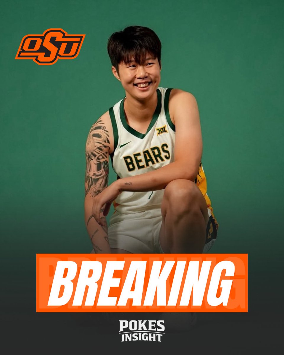 OKSTMart's tweet photo. 🚨 PER SOURCE: Oklahoma State has landed the commitment of Baylor guard Yuting Deng.

The 6-foot-2 sophomore averaged 6.6 points on 37% from three last season.

She previously played for Auburn where she averaged 11.8 points on 36% from three. https://t.co/rZkDWHumg7