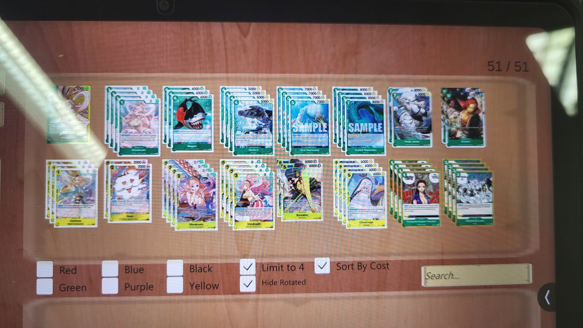 Me_Llamo_Ray's tweet photo. @raezzxd @OPtopdecks @OrangeSamuraiD Buenas estuve testeando una lista para llevarla a un regional de OP15, y este es el estado actual. Tambien probe versiones con S-Snake de reduccion de poder. Me gustaria saber tu opinion! https://t.co/enGB5n3kY5