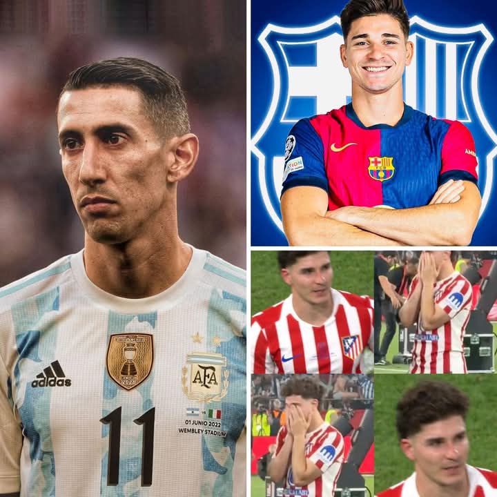 🚨🎙️Angel Dimaria giving advise to Alvarez to Join Barca:

"Listen to me, Araña, wipe those tears away. You have no reason to cry. Look at what you’ve achieved—you are a World Champion, you’ve won the Copa América, and you’ve lifted trophies that most players only see in their