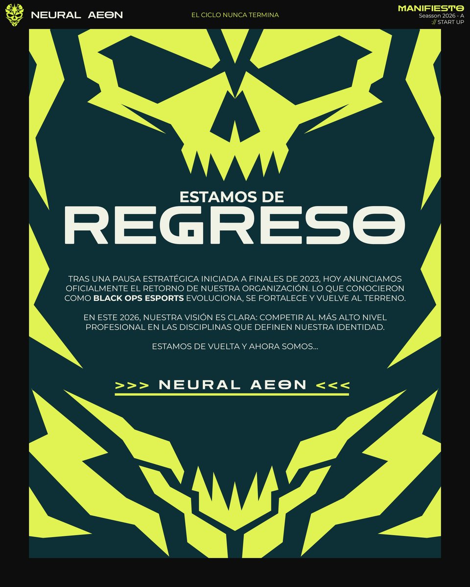 NeuralAeon's tweet photo. 𝗘𝗟 𝗦𝗜𝗟𝗘𝗡𝗖𝗜𝗢 𝗧𝗘𝗥𝗠𝗜𝗡𝗢. ⚡️

ᴇꜱᴛᴀᴍᴏꜱ ʟɪꜱᴛᴏꜱ ᴩᴀʀᴀ ᴠᴏʟᴠᴇʀ y ᴄᴏᴍᴩᴇᴛɪʀ ᴇɴ ʟᴏꜱ ᴛᴛᴜʟᴏꜱ qᴜᴇ ɴᴏꜱ ᴀᴩᴀꜱɪᴏɴᴀɴ. #ᴇʟᴄɪᴄʟᴏɴᴜɴᴄᴀᴛᴇʀᴍɪɴᴀ https://t.co/jkQ6N7fRMu
