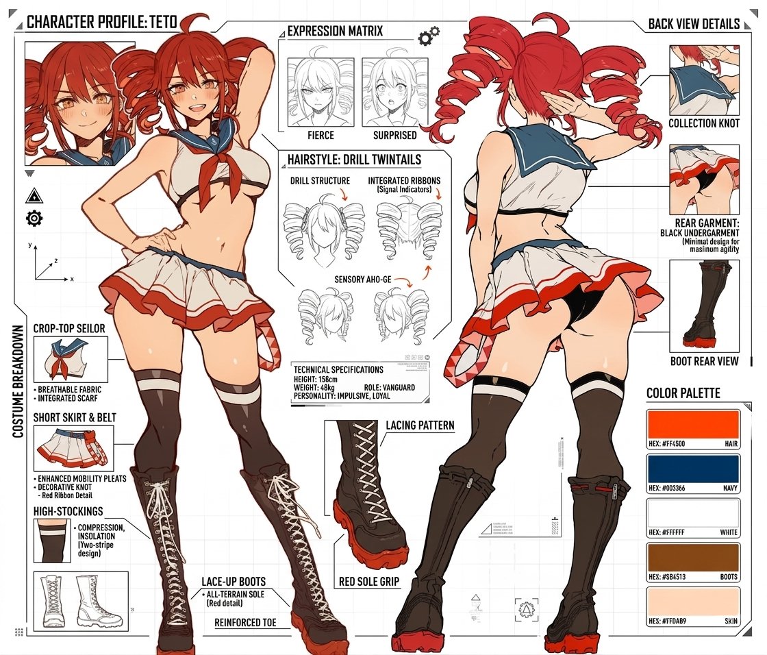 Sailor bikini outfit Teto👙
Character sheet📝