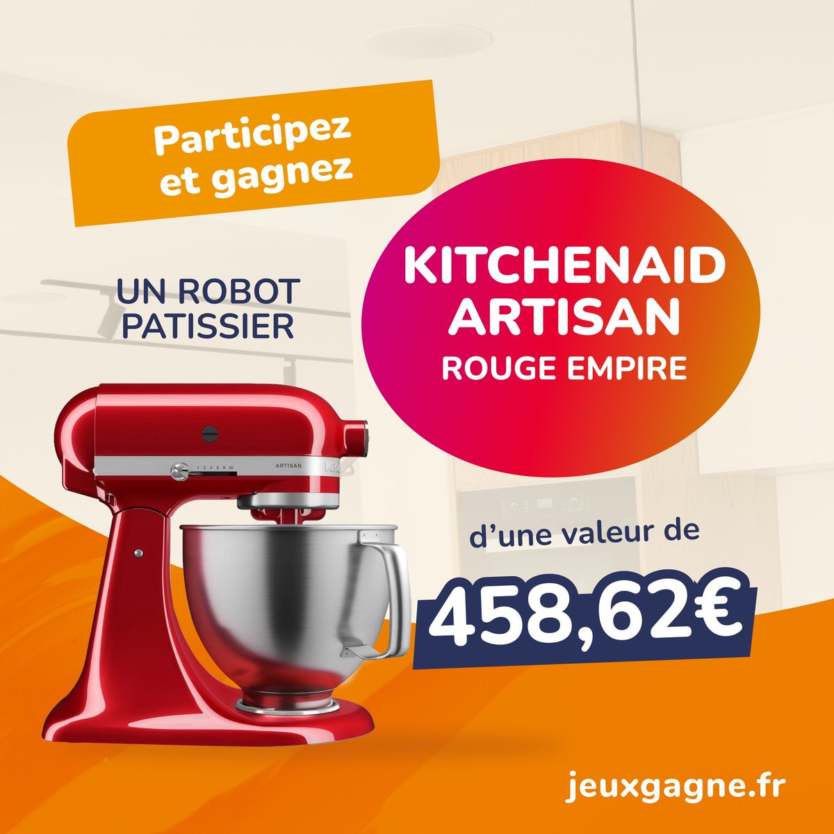 JeuxgagneFr's tweet image. 🎂 Un robot pâtissier KitchenAid Artisan à gagner ? Les amateurs de pâtisserie, c'est pour vous ! 😍 Choisis même ta couleur ! Gratuit, sans achat. 

Fonce 👉 buff.ly/GPz2tpv 

RT pour partager la bonne nouvelle ! 

#KitchenAid #Pâtisserie #Concours