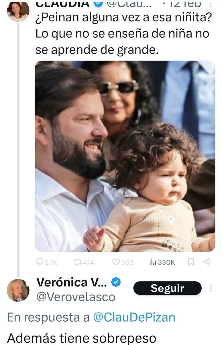 "Peinan alguna vez a esa niñita"
"Además tiene sobrepeso"
Pero cuidado con acosar a la pobre Mara que solo tiene 41 años...