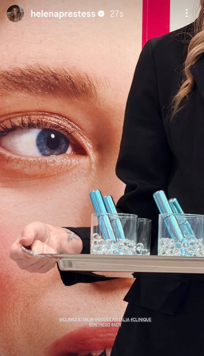 tiziana541850's tweet image. Dalle storie di Helena x #CLINIQUEITALIA  @DOUGLASITALIA #ONTHEGO #adv 🤍
#prestinez #helevier