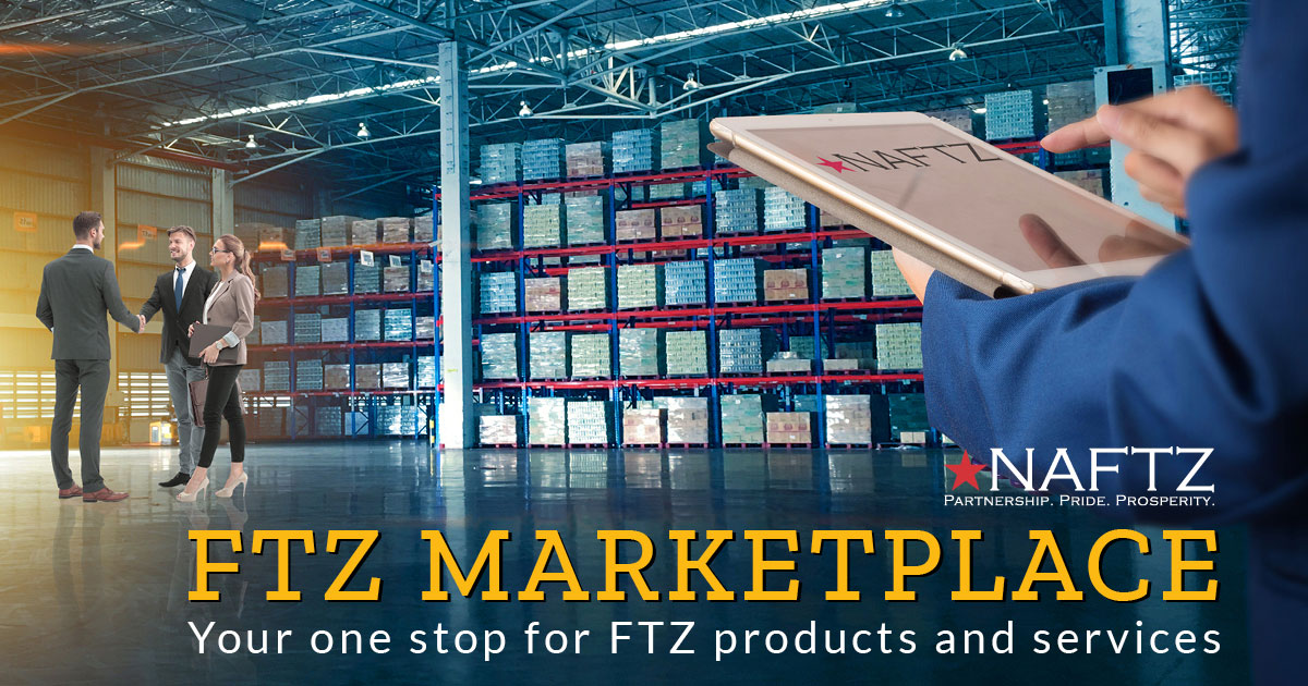 NAFTZ's tweet photo. We’re excited to share that a new company has sponsored and joined the NAFTZ FTZ Marketplace! The marketplace is your go-to resource for identifying service providers that support the US FTZ program. Check them out here: 
https://t.co/75kAd4BSW6 https://t.co/E2yVWP2n9o