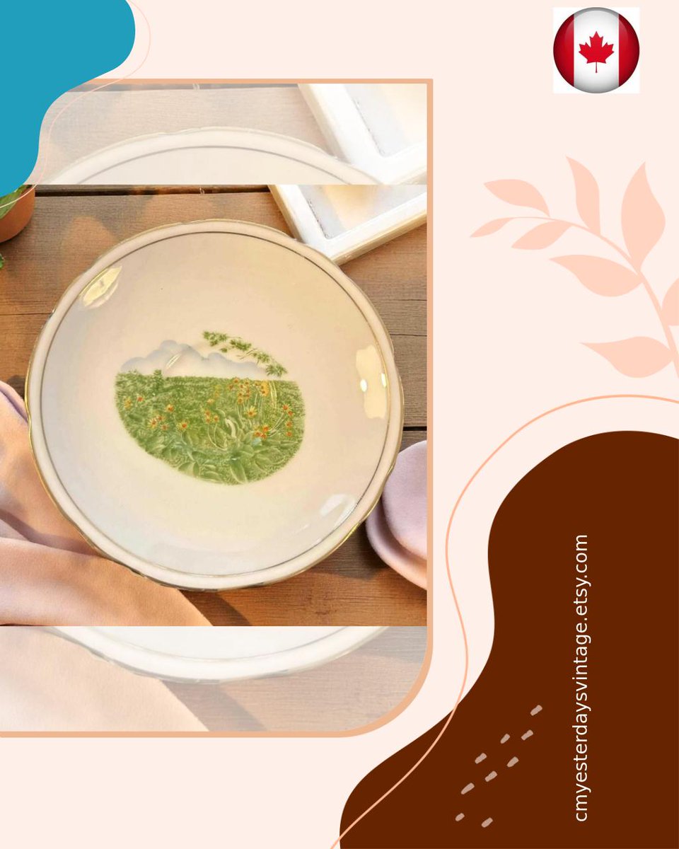 CMYesterdays's tweet image. Elevate your dining experience with our Unique Royal Stafford Bone China Saucer, featuring exquisite white gold banding and hand-painted floral accents. Perfect for collectors and home decor enthusiasts alike. #Dinnerware #HomeDecor

Shop Now etsy.com/listing/448528…