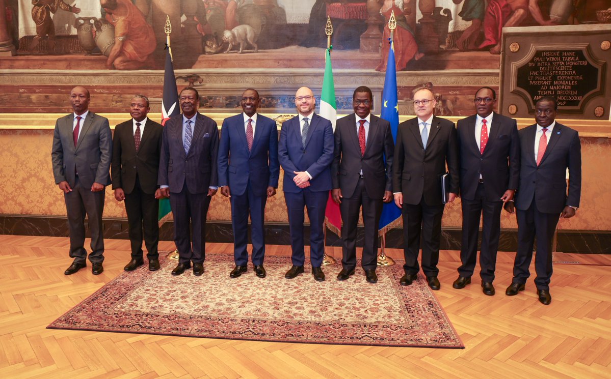 Joined H.E. President <a href="/WilliamsRuto/">William Samoei Ruto, PhD</a> for a bilateral engagement at the Chamber of Deputies of the Italian Parliament with Hon. Lorenzo Fontana, President of the Chamber.

Discussions focused on strengthening parliamentary cooperation and deepening the Kenya–Italy partnership to