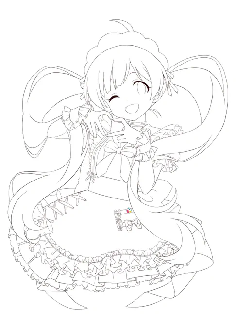 #アイマス塗り絵