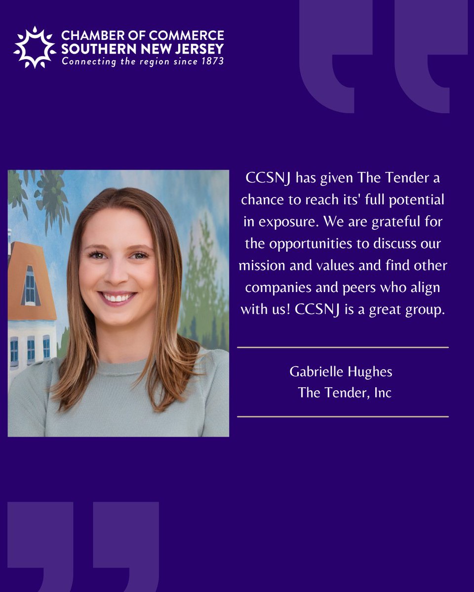 CCSNJ's tweet image. Thank you for your testimonial Gabrielle!! Your kind words keep us motivated to put our best foot forward and deliver the very best for our members 🙌

#ccsnj #testimonialtuesday #southjerseybusiness #southjerseychamber