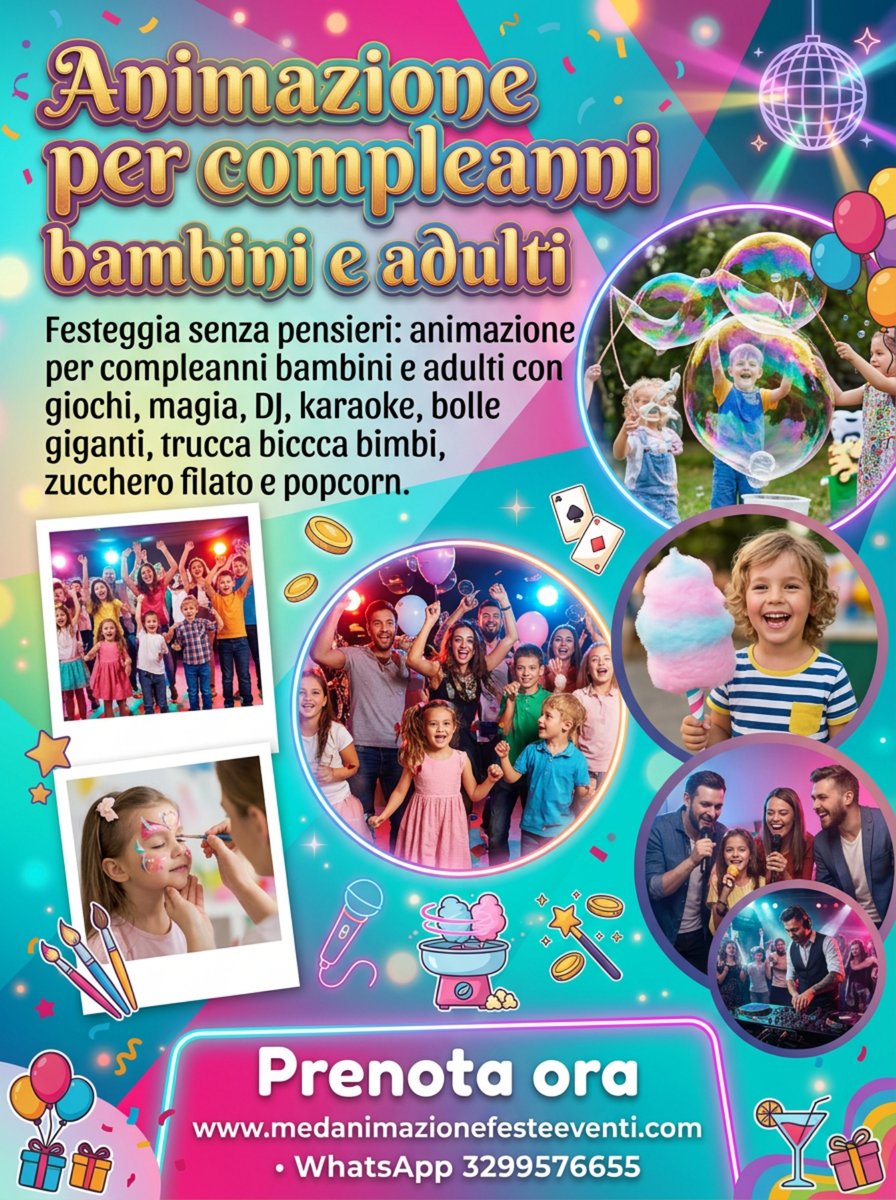 animazioneevent's tweet image. Organizzare una festa di compleanno indimenticabile è facile con il giusto intrattenimento! Offriamo animazione per bambini e adulti, con attività coinvolgenti che faranno sorridere tutti. Dalle feste a tema ai giochi interattivi,#AnimazioneFeste #Compleanno #Divertimento