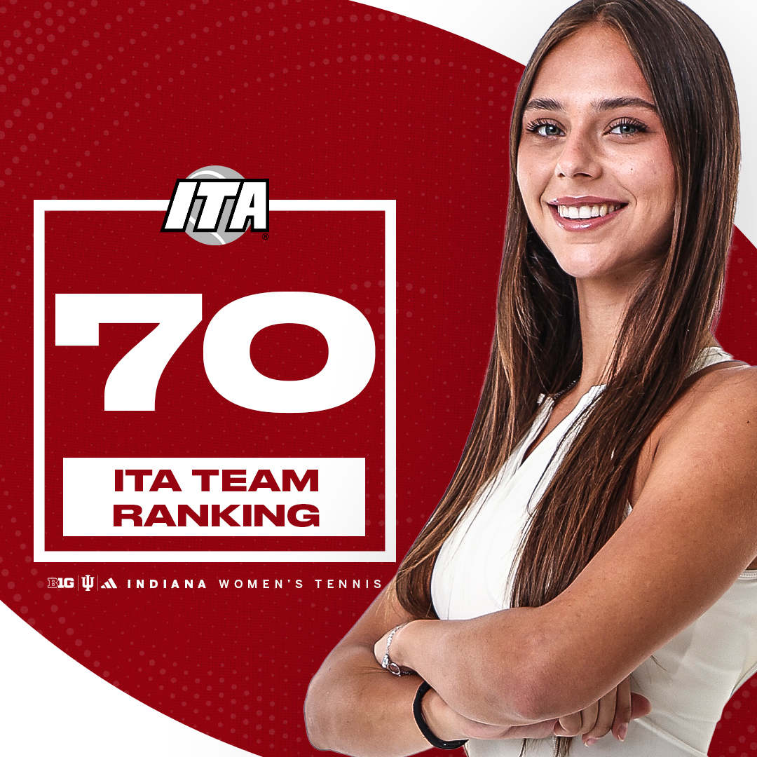 IndianaWTennis's tweet photo. Up to No. 70 this week. 📈 https://t.co/HuwEy4dlpS