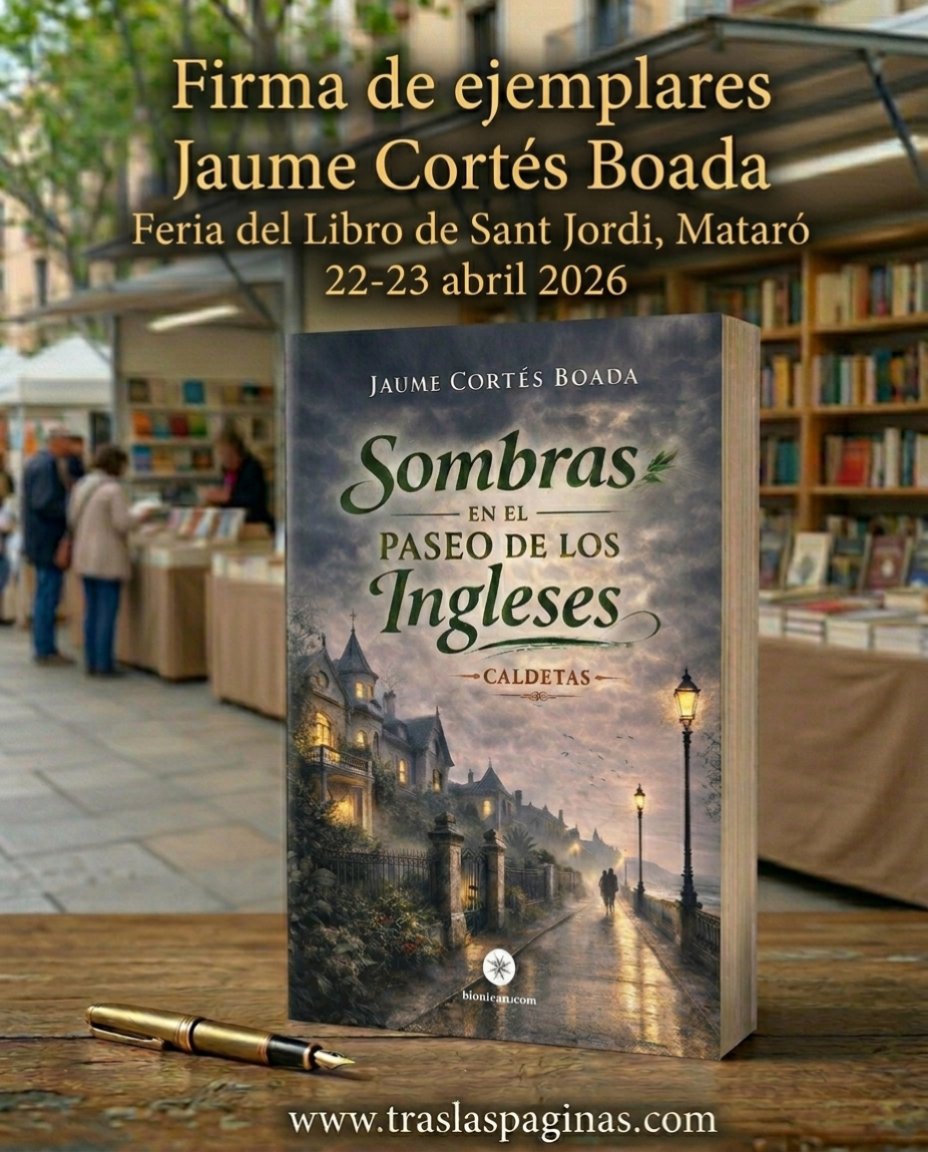 LibrosEnCitas's tweet image. ✏️Firma de ejemplares con el autor — oportunidad perfecta para conocer de cerca la historia.
📌Feria del Libro de Sant Jordi – Mataró
📌22 y 23 de abril

Una #novela que mezcla #thriller político, memoria histórica y exploración psicológica

✏️traslaspaginas.com/novedades-libr…