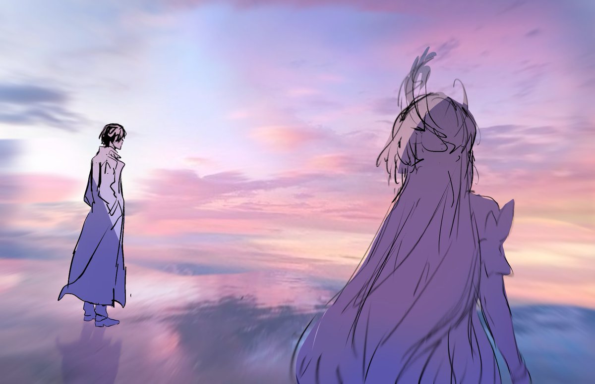 syoxpyn's tweet photo. The ending of the first part of SAO but this is Amphoreus
Cyrene returning to the beginning sees the real Zandar

I want there to be a beautiful dialogue and he calls her Philia https://t.co/Wn9qEfOYMP