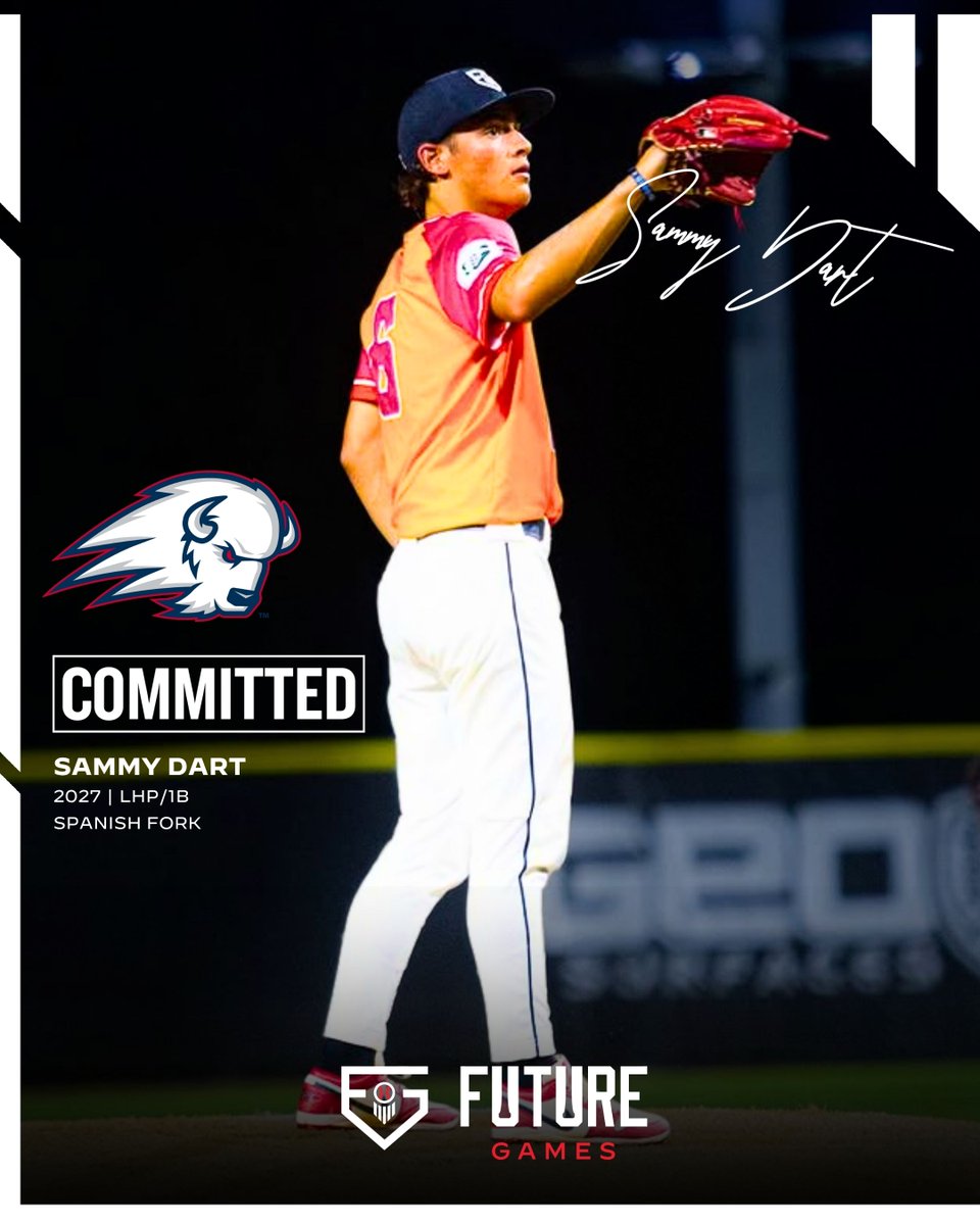 PrepBaseballUT's tweet image. '27 Sammy Dart has announced his commitment to Utah Tech‼️

#PBFG25 standout 💪 Congratulations, Sammy! #BeSeen

@sammydart6 // @UtahTech_BASE