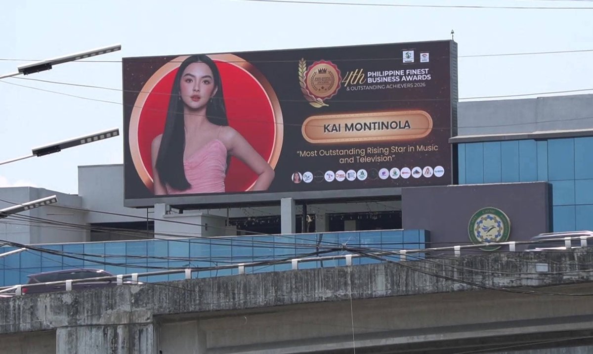 Congratulations, Kai, on winning the “Most Outstanding Rising Star in Music and Television” at the 4th Philippines Finest Business Awards &amp; Outstanding Achievers 2026.

#KaiMontinola | <a href="/kakaimontinolaa/">kai ☆</a>