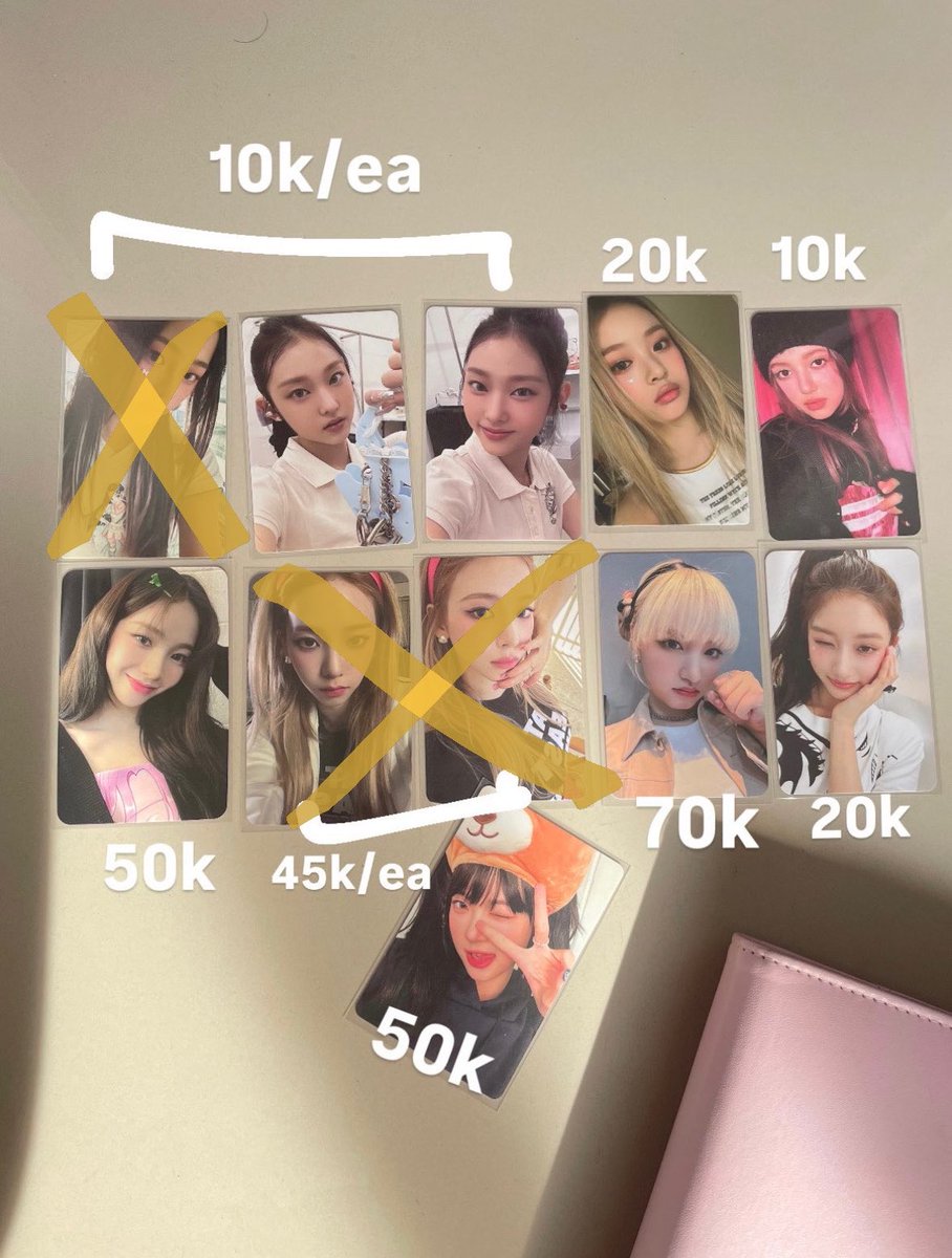 🔖 WANT TO SELL various gg photocard ina 🔖

💗minji haerin danielle karina liz leeseo eunchae
📍Tangsel
💰as in photo, exc admin &amp; packing
can 🍊!!

ask about condition and other stuff feel free to dm me yaaps! ^___^

wts pc girlgroup newjeans ive aespa lesserafim
