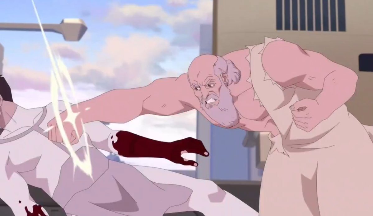 Neo_Ed_64_'s tweet image. ¿Qué pasaría sí Sócrates fuese reclutado para una guerra entre alienígenas? XD
#invinciblecomic 
@PrimeVideo 
#meme
#whatif