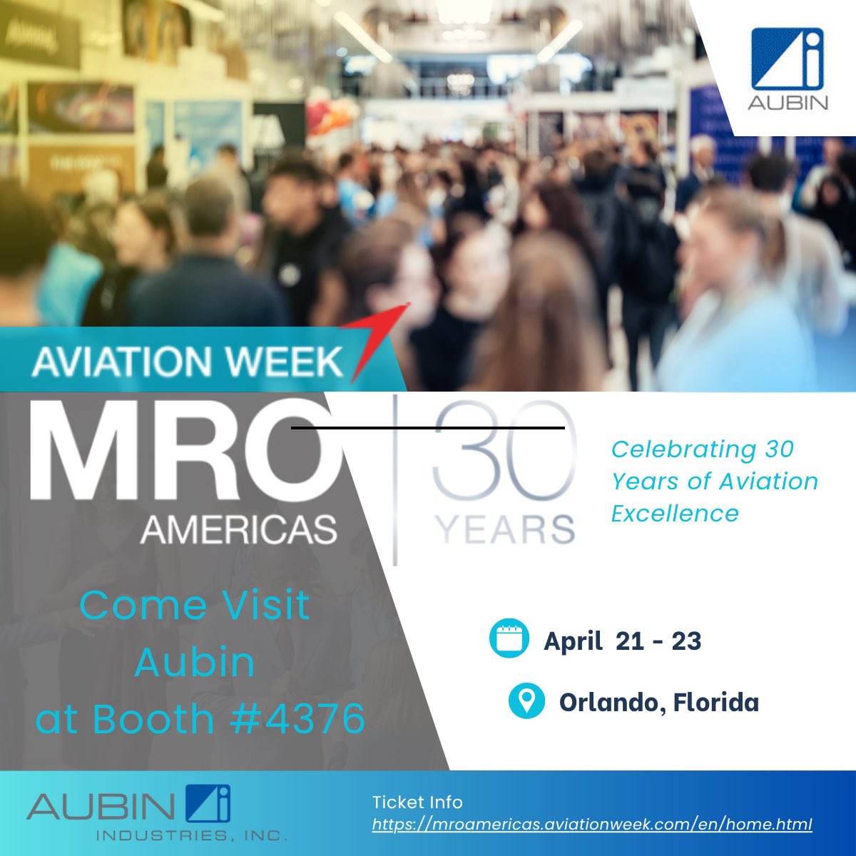 AubinSwivelEAZ's tweet image. Come Visit Aubin Industries at Booth #4376 mroamericas.aviationweek.com/en/home.html
 #Aubin #Casters #Aerospaceindustry #casterwheels #Ergonomics #swiveleaz