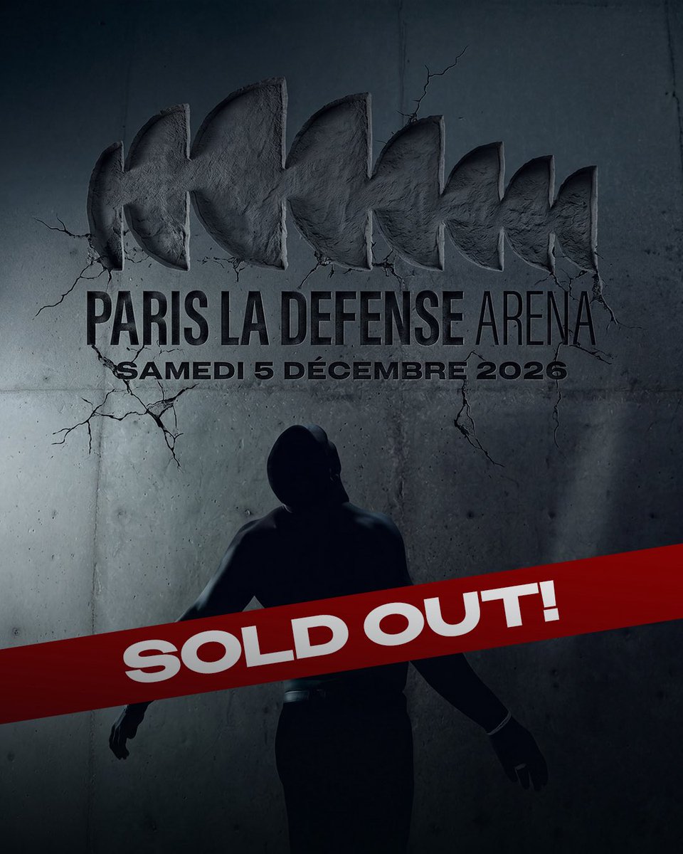 PARIS LA DÉFENSE ARENA SOLD OUT‼️
On s’voit le 5décembre 🥂