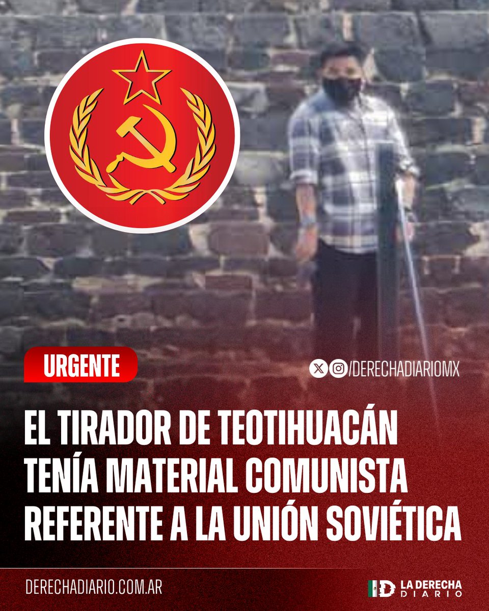 Asegura <a href="/Claudiashein/">Claudia Sheinbaum Pardo</a> que el homicida del tiroteo en #Teotihuacán tenía rasgos de problemas psicológicos.

Y tiene razón... ¡ERA COMUNISTA!