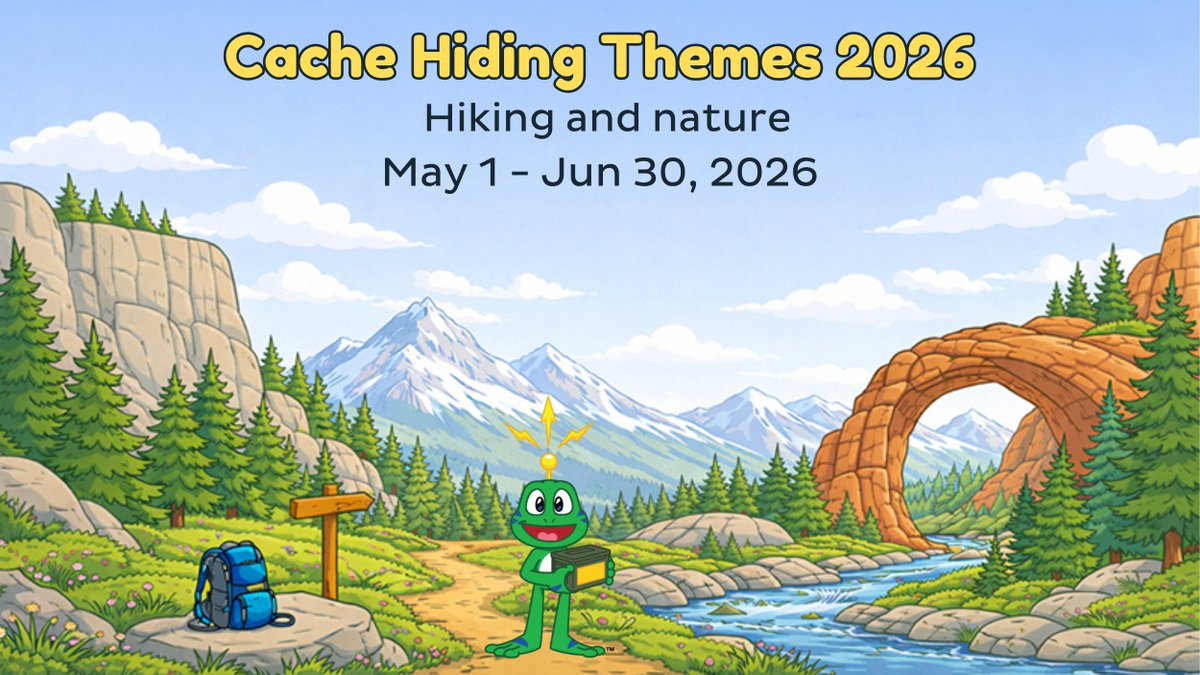 GoGeocaching's tweet image. 🥾 The second hiding theme—hiking and nature 🧗

💡 tinyurl.com/dm3x4yxk 💡

Visit the blog for inspiration on hiding a #geocache for this quarter’s theme.

#geocaching