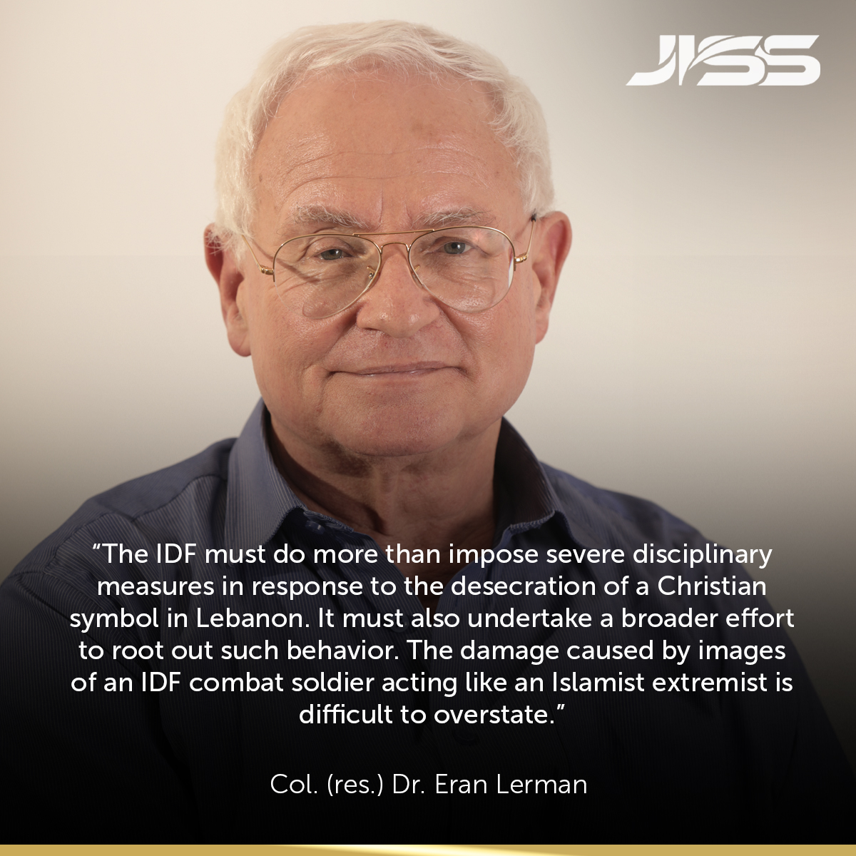 JISS_Israel's tweet image. Colonel (res.) Dr. Eran Lerman
Vice President of the Jerusalem Institute for Strategy and Security
jiss.org.il/en/author/eran…
#IDF