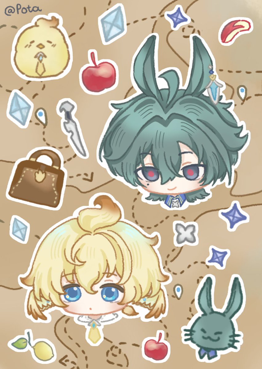 pota279's tweet image. Map #Lohen #Mika #GenshinImpact