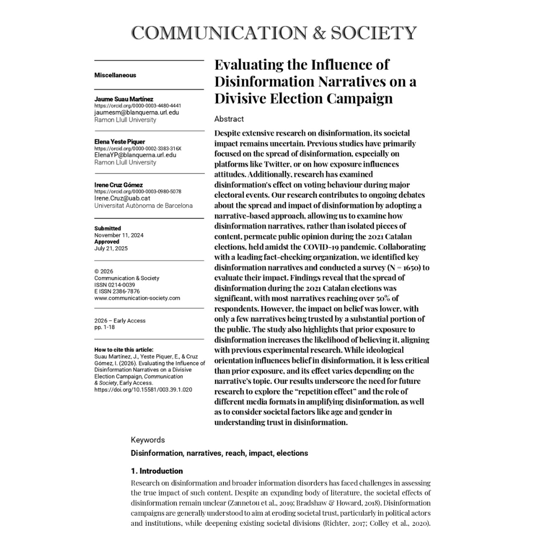 Communication & Society Journal tweet media
