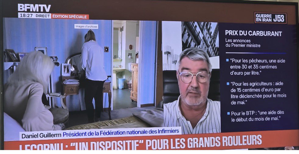 « Les infirmiers libéraux ne sont pas des travailleurs modestes »
Comment voulez-vous qu’on y arrive avec un discours pareil ?
Pourquoi faire la grève des nouveaux soins <a href="/FNIofficiel/">Fédération Nationale des Infirmiers</a> ?
<a href="/presidentFNI/">Daniel GUILLERM</a> toujours autant hors sol dans son bureau!
Comment nous coller la honte?
