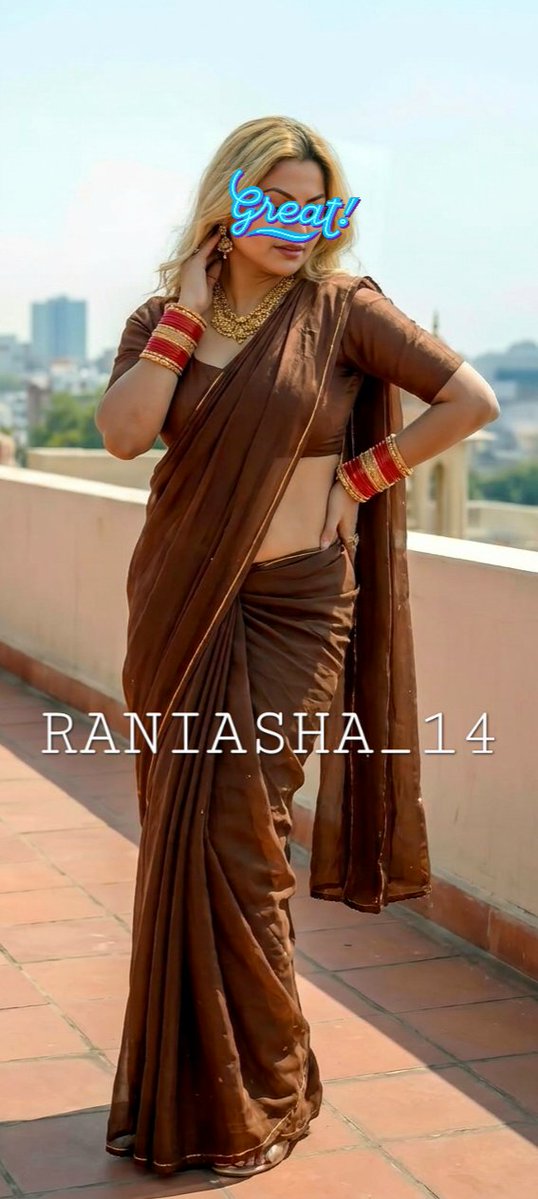 Raniasha_14's tweet image. ✨ Saree mein style, babu ke naam smile 😍💞
#DesiGirl #MarriageLife #CoupleLove #EthnicWear #HappyLife